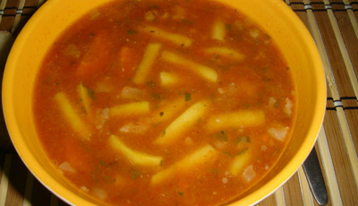 Supa de fasole verde cu chisalita